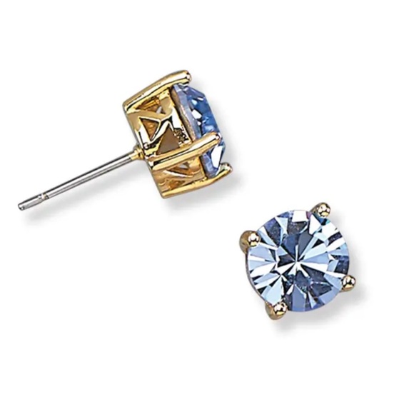 Park Lane Jewelry - Impression Studs - Blue - with gold base by Park Lane